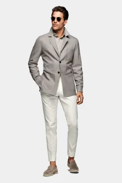 SUITSUPPLY Greenwich Hemd-Sakko Grau-Männlich Hemd-Sakkos