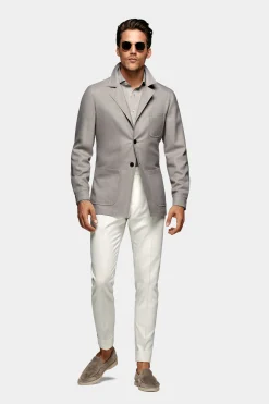 SUITSUPPLY Greenwich Hemd-Sakko Grau-Männlich Hemd-Sakkos