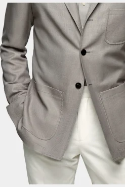 SUITSUPPLY Greenwich Hemd-Sakko Grau-Männlich Hemd-Sakkos