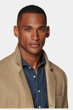 SUITSUPPLY Greenwich Hemd-Sakko Mittelbraun-Männlich Hemd-Sakkos