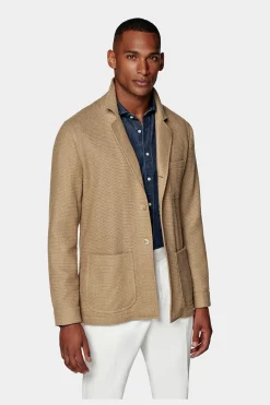 SUITSUPPLY Greenwich Hemd-Sakko Mittelbraun-Männlich Hemd-Sakkos
