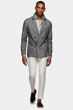 SUITSUPPLY Greenwich Hemd-Sakko Mittelgrau-Männlich Hemd-Sakkos