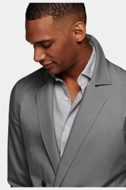 SUITSUPPLY Greenwich Hemd-Sakko Mittelgrau-Männlich Hemd-Sakkos