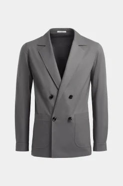 SUITSUPPLY Greenwich Hemd-Sakko Mittelgrau-Männlich Hemd-Sakkos