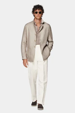 SUITSUPPLY Greenwich Hemd-Sakko Mittelbraun-Männlich Hemd-Sakkos