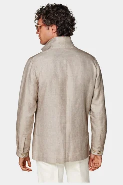 SUITSUPPLY Greenwich Hemd-Sakko Mittelbraun-Männlich Hemd-Sakkos