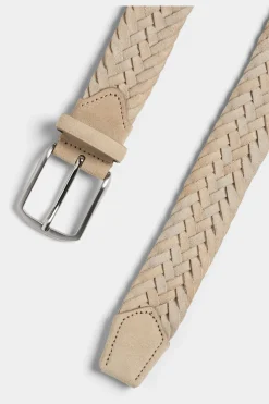 SUITSUPPLY Gürtel Hellbraun Geflochten-Männlich Gürtel