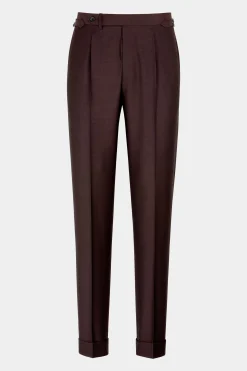 SUITSUPPLY Havana Anzug Burgunderrot-Männlich Business Anzüge
