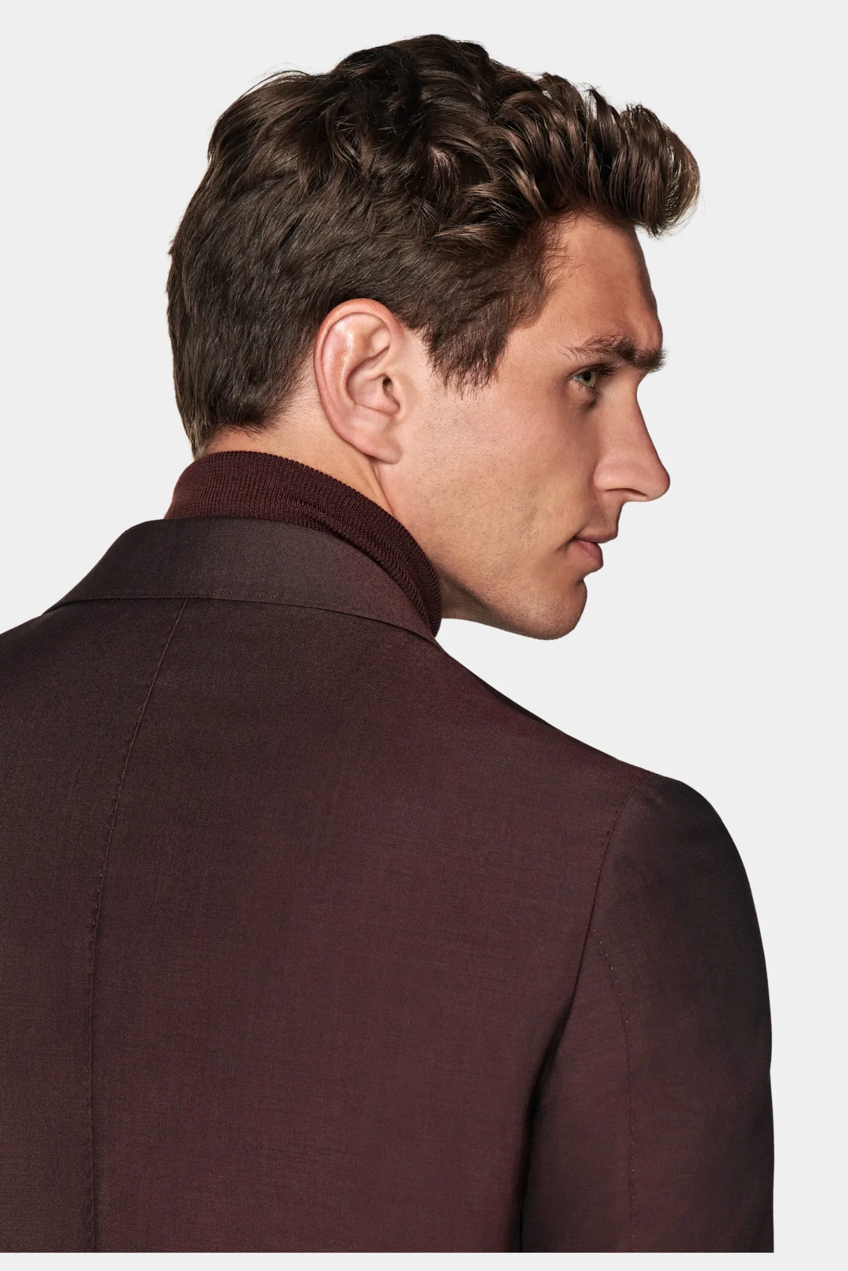 SUITSUPPLY Havana Anzug Burgunderrot-Männlich Business Anzüge