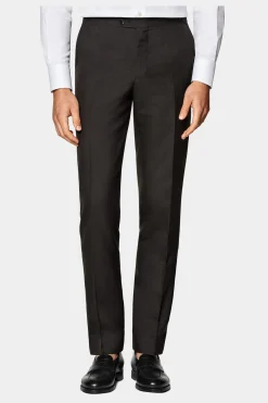 SUITSUPPLY Havana Anzug Dreiteiler Dunkelbraun-Männlich Casual Anzüge