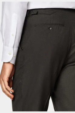 SUITSUPPLY Havana Anzug Dreiteiler Dunkelbraun-Männlich Casual Anzüge
