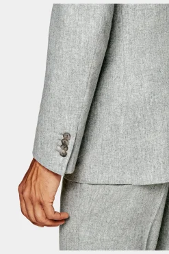 SUITSUPPLY Havana Anzug Dreiteiler Hellgrau-Männlich Casual Anzüge