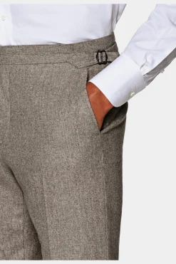 SUITSUPPLY Havana Anzug Dreiteiler Hellbraun-Männlich Casual Anzüge
