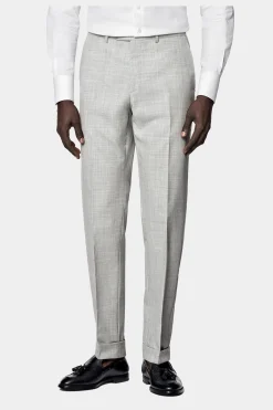 SUITSUPPLY Havana Anzug Dreiteiler Hellgrau-Männlich Business Anzüge