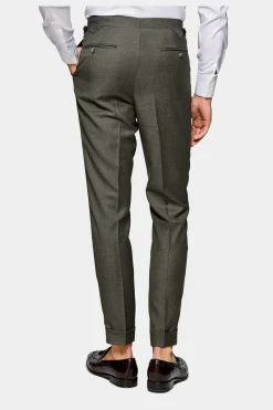 SUITSUPPLY Havana Anzug Dreiteiler Mittelgrün-Männlich Business Anzüge