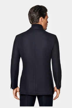 SUITSUPPLY Havana Anzug Dreiteiler Navy-Männlich Casual Anzüge
