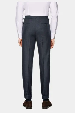 SUITSUPPLY Havana Anzug Dreiteiler Navy Hahnentrittmuster-Männlich Casual Anzüge