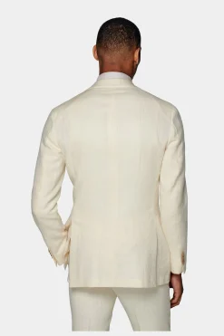 SUITSUPPLY Havana Anzug Dreiteiler Off-White-Männlich Casual Anzüge