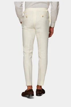 SUITSUPPLY Havana Anzug Dreiteiler Off-White-Männlich Casual Anzüge