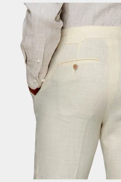 SUITSUPPLY Havana Anzug Dreiteiler Off-White-Männlich Casual Anzüge