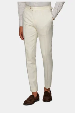 SUITSUPPLY Havana Anzug Dreiteiler Off-White-Männlich Casual Anzüge