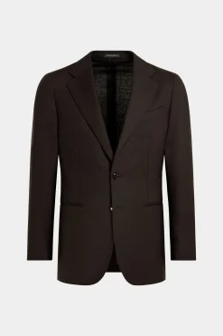 SUITSUPPLY Havana Anzug Dunkelbraun-Männlich Business Anzüge