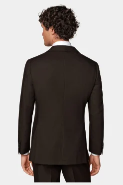 SUITSUPPLY Havana Anzug Dunkelbraun-Männlich Business Anzüge