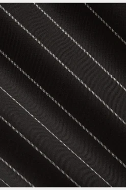 SUITSUPPLY Havana Anzug Dunkelbraun Gestreift-Männlich Casual Anzüge