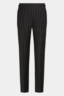 SUITSUPPLY Havana Anzug Dunkelbraun Gestreift-Männlich Casual Anzüge