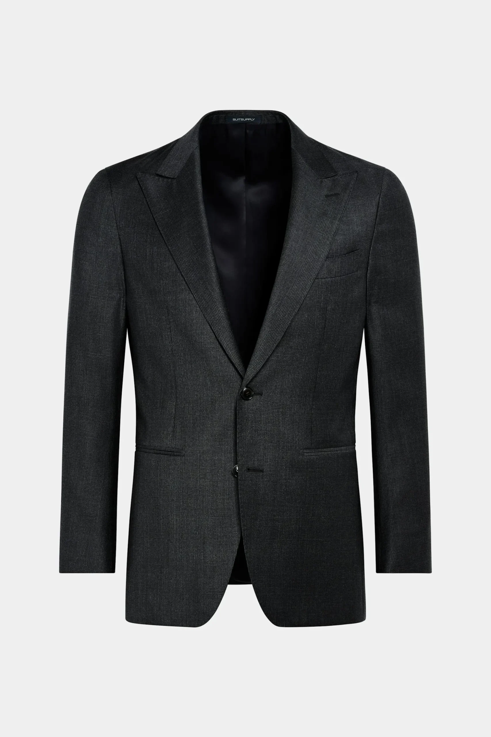 SUITSUPPLY Havana Anzug Dunkelgrau Kariert-Männlich Business Anzüge