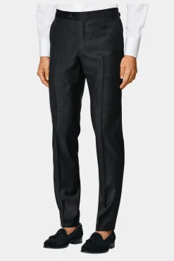 SUITSUPPLY Havana Anzug Dunkelgrau Kariert-Männlich Business Anzüge