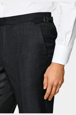 SUITSUPPLY Havana Anzug Dunkelgrau Kariert-Männlich Business Anzüge