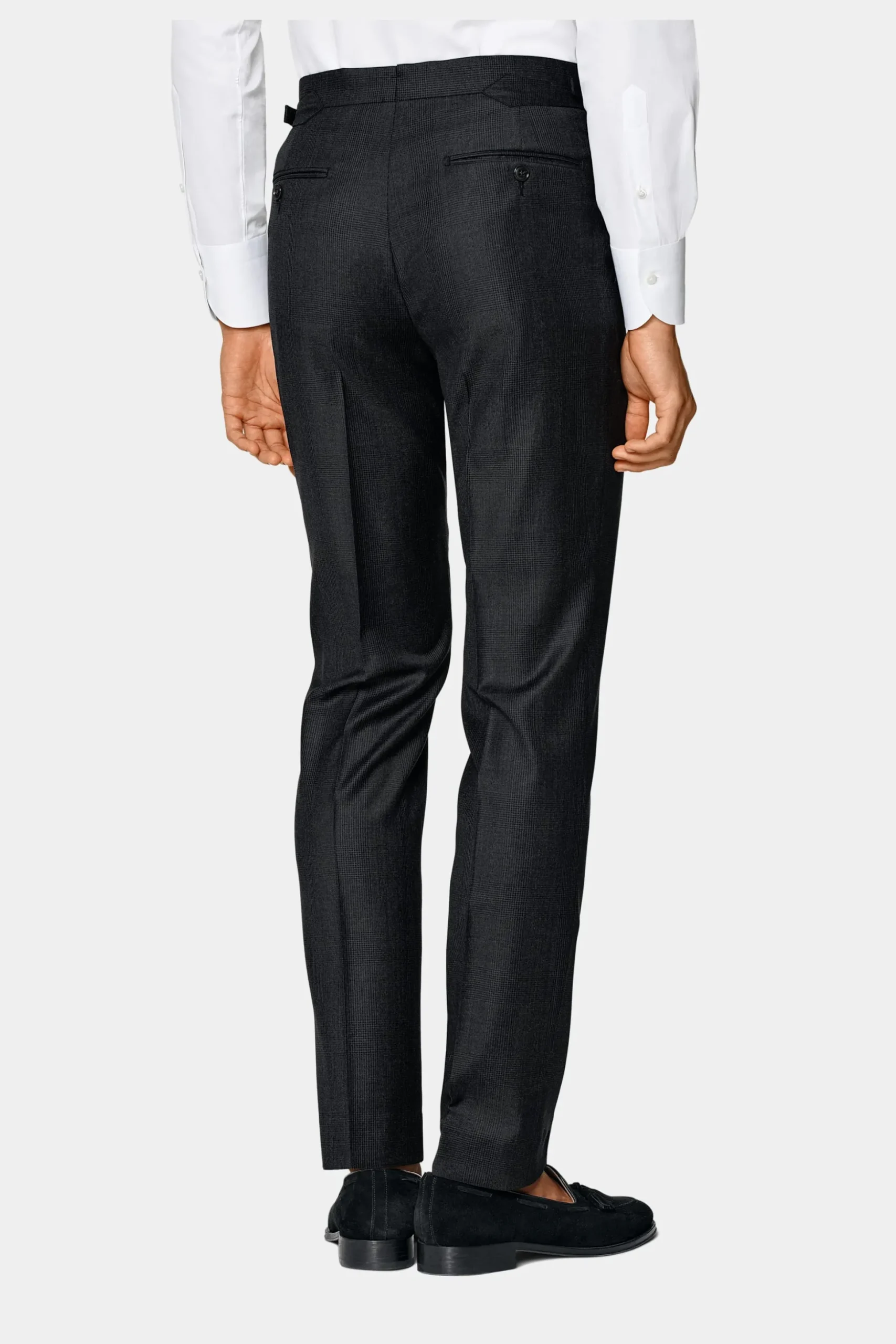SUITSUPPLY Havana Anzug Dunkelgrau Kariert-Männlich Business Anzüge