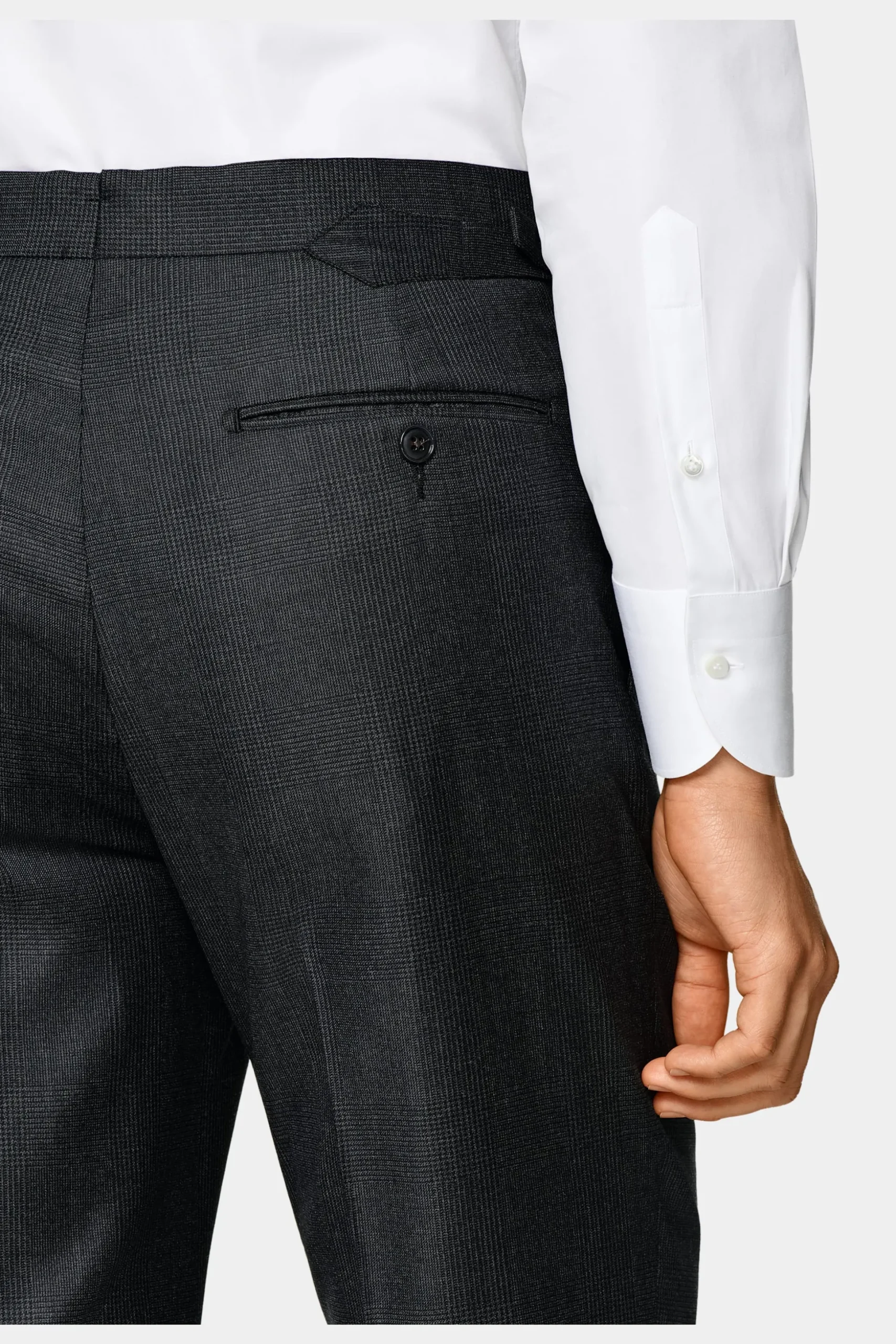 SUITSUPPLY Havana Anzug Dunkelgrau Kariert-Männlich Business Anzüge