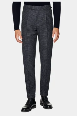 SUITSUPPLY Havana Anzug Dunkelgrau Mit Karo-Männlich Casual Anzüge