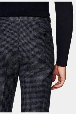 SUITSUPPLY Havana Anzug Dunkelgrau Mit Karo-Männlich Casual Anzüge