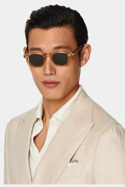 SUITSUPPLY Havana Anzug Hellbraun-Männlich Casual Anzüge