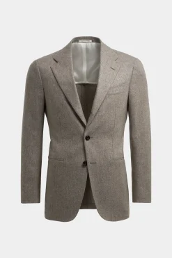 SUITSUPPLY Havana Anzug Hellbraun-Männlich Casual Anzüge