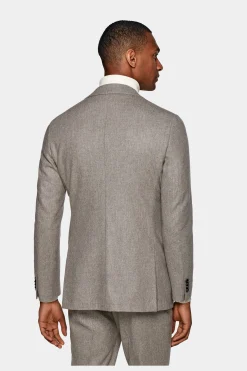 SUITSUPPLY Havana Anzug Hellbraun-Männlich Casual Anzüge