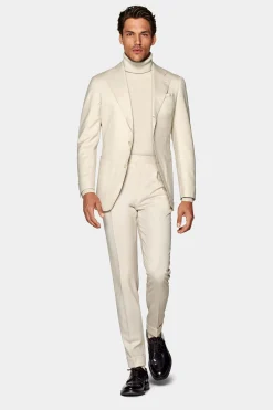 SUITSUPPLY Havana Anzug Hellbraun-Männlich Casual Anzüge