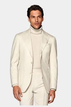 SUITSUPPLY Havana Anzug Hellbraun-Männlich Casual Anzüge