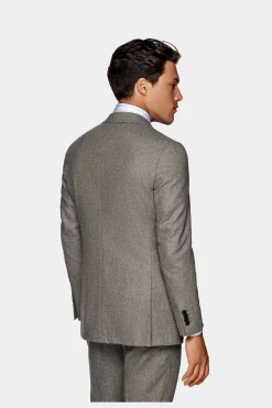 SUITSUPPLY Havana Anzug Hellbraun-Männlich Casual Anzüge