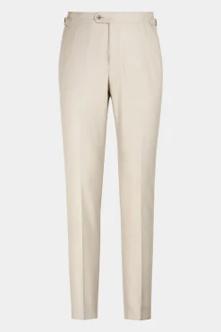 SUITSUPPLY Havana Anzug Hellbraun Mit Fischgrätmuster-Männlich Casual Anzüge