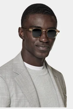 SUITSUPPLY Havana Anzug Hellgrau-Männlich Business Anzüge