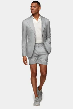 SUITSUPPLY Havana Anzug Hellgrau-Männlich Casual Anzüge