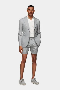SUITSUPPLY Havana Anzug Hellgrau-Männlich Casual Anzüge