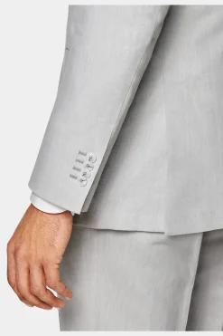 SUITSUPPLY Havana Anzug Hellgrau-Männlich Casual Anzüge