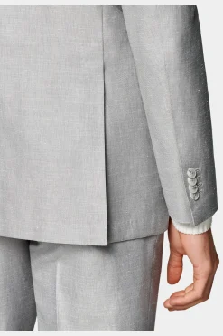 SUITSUPPLY Havana Anzug Hellgrau-Männlich Casual Anzüge