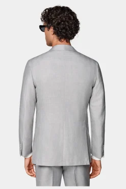 SUITSUPPLY Havana Anzug Hellgrau-Männlich Casual Anzüge
