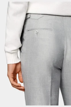 SUITSUPPLY Havana Anzug Hellgrau-Männlich Casual Anzüge